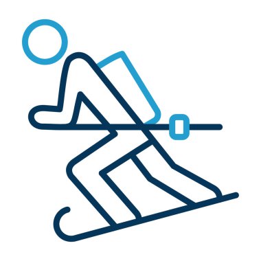 Kayak simge vektör çizim