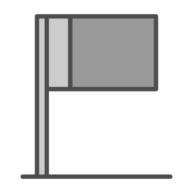 Bayrak simgesinin vektör illüstrasyonu 