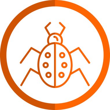 Böcek. Web simgesi basit illüstrasyon