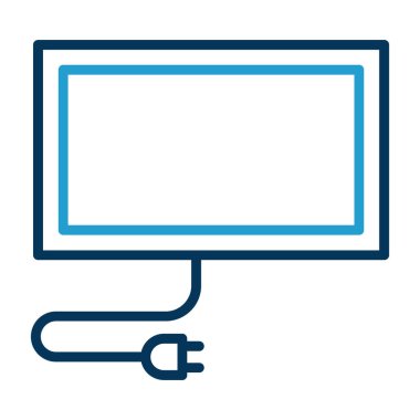 ekran simge vektör çizim 