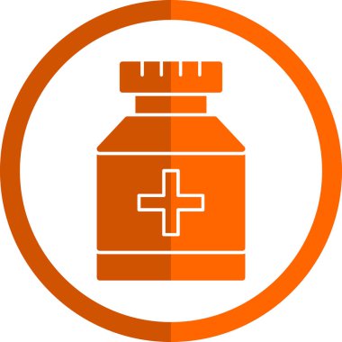 İlaç şişesinin vektör illüstrasyonu