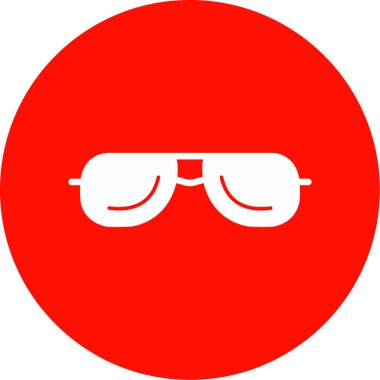 Güneş gözlüklerinin vektör illüstrasyonu modern grafik simgesi                       