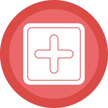 Artı işaret simgesi, vektör illüstrasyonu