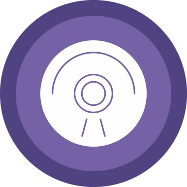 CD mi? Web simgesi basit illüstrasyon