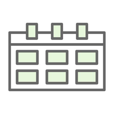 Takvim simgesi vektör illüstrasyonu