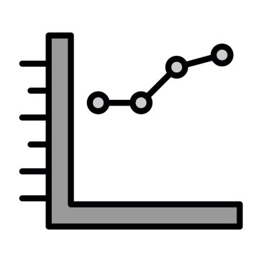grafik çizgisi vektör simgesi