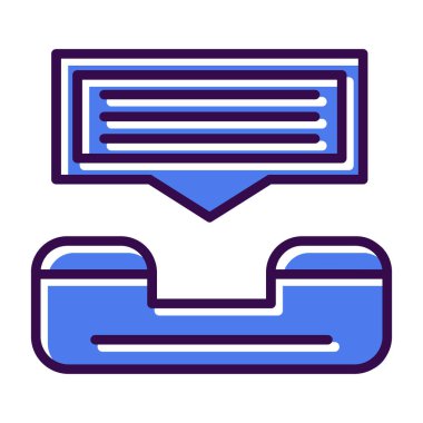 Yardım hattı web simgesi, vektör illüstrasyonu