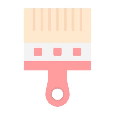 Boya fırçası simgesinin vektör illüstrasyonu