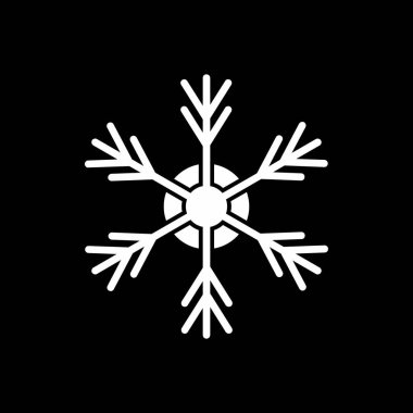 Kar tanesi simgesi, basit vektör çizim 
