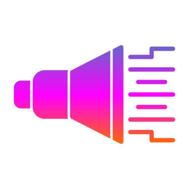 megafon simgesinin vektör illüstrasyonu