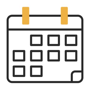 Takvim simgesi vektör illüstrasyonu