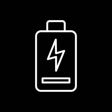 pil yükleme ikonu vektör çizimi 