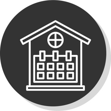 Kilise binası. Vektör illüstrasyonu