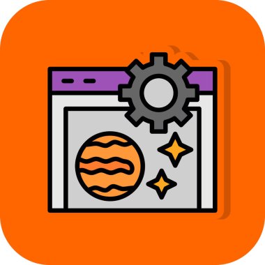 Bir makinenin vektör illüstrasyonuName