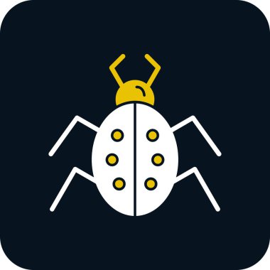 Böcek. Web simgesi basit illüstrasyon