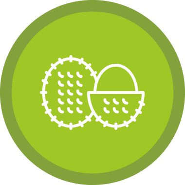 taze rambutan ikon vektör çizimi tasarımı