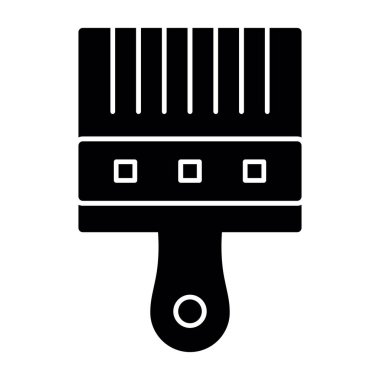 Boya fırçası simgesinin vektör illüstrasyonu