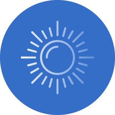 Güneş Simgesi Vektör illüstrasyonu 