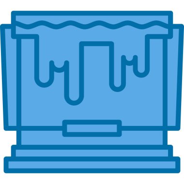 Kova Ağı simgesini boya, vektör illüstrasyonuName 