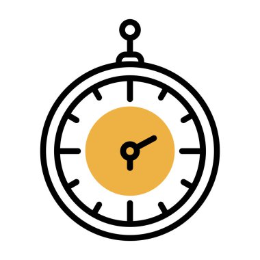 Eski saat web simgesi basit resimleme arkaplanı 