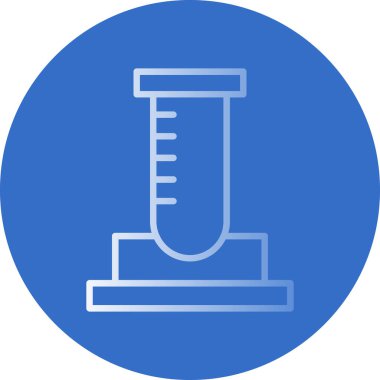 Test tübü simgesi, vektör illüstrasyonu