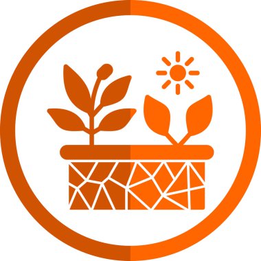 bitki simgesi vektör illüstrasyonu