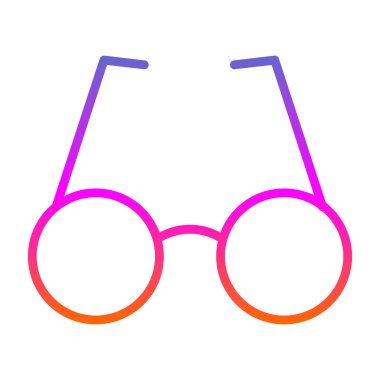 gözlük simgesi, vektör illüstrasyonu 