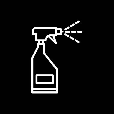 sprey şişe kutsal kişilerin resmi, vektör çizim