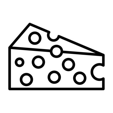 Peynir. Web simgesi basit illüstrasyon