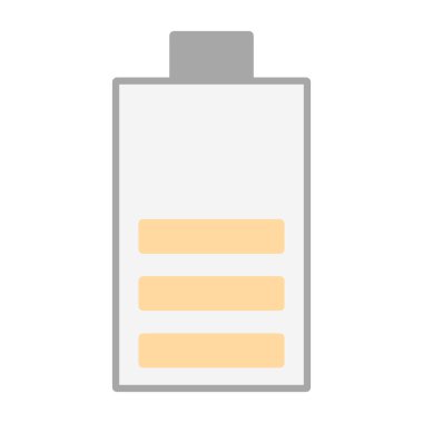 Pil simgesinin vektör illüstrasyonu