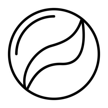 top vektörü ince çizgi simgesi