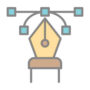Web renk simgesi. Vektör çizim
