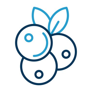 Yabanmersini. Web simgesi basit illüstrasyon