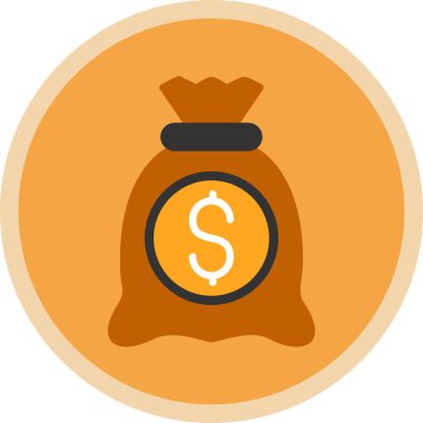 para çantası simgesi, vektör illüstrasyonu