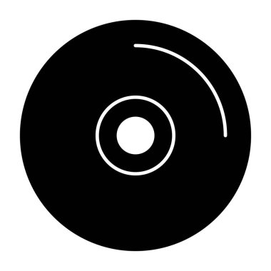 CD mi? Web simgesi basit illüstrasyon