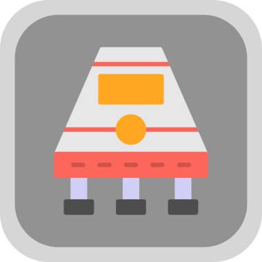 uzay gemisi kapsülü ikon vektör çizimi