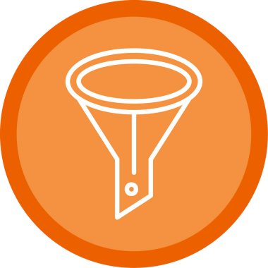 modada izole edilmiş arkaplanda huni simgesi 