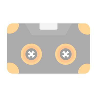 kaset teybi ikon vektör çizimi