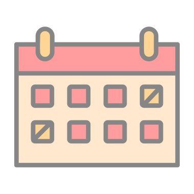 Takvim simgesi vektör illüstrasyonu