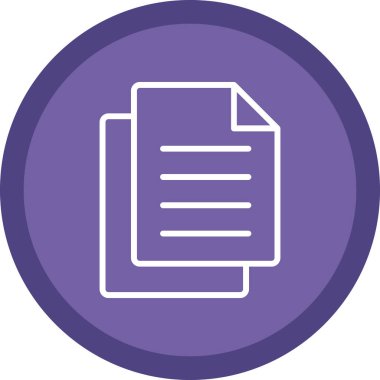 Belge. Web simgesi basit illüstrasyon 