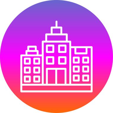 modern yapı web simgesi, vektör illüstrasyonu