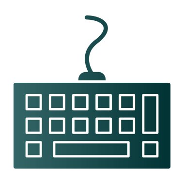 Bilgisayar klavyesi. Web basit tasarımı