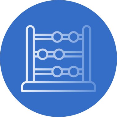 abacus web simgesi vektör illüstrasyonu