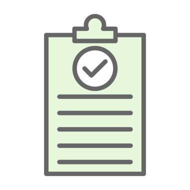 Kontrol listesi simgesi vektör illüstrasyonu