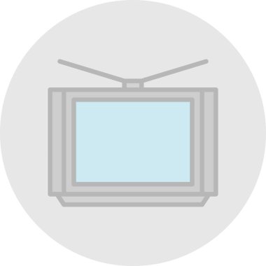 televizyon simgesi vektör illüstrasyonu