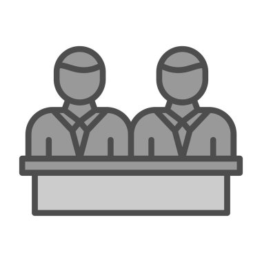 İş görüşmesi simgesinin vektör illüstrasyonu