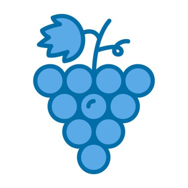 Üzüm. Web simgesi basit illüstrasyon