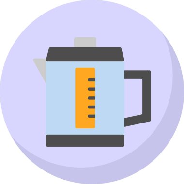 Kahve. Web simgesi basit illüstrasyon