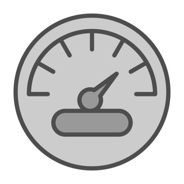 basit hız göstergesi simgesi, vektör çizim