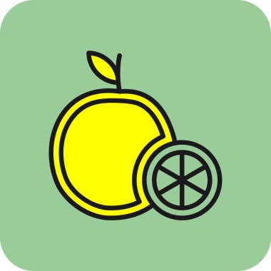 Turuncu simgenin vektör illüstrasyonu